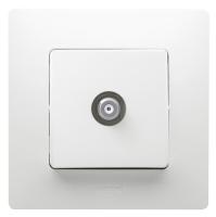 LEGRAND.ETIKA.Розетка телевизионная TV оконечная белая, 672265 (ЭИ+К))