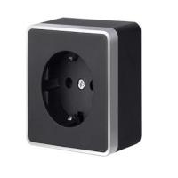 WERKEL.Розетка Gallant черная, (1), WL15-02-01 black, W5071035 (По заказ)