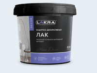 Лак защитно-декоративный ЛАКРА ДЕКОР бесцветный 0,9 кг, (ДК)