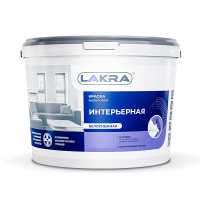 Краска интерьерная ЛАКРА белая матовая в/д акрил 14кг