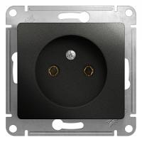 SCHNEIDER ELECTRIC.Розетка GLOSSA (1) б/з антрацит GSL000741, (ЭИ)