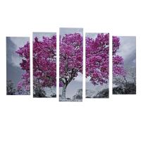 Картина модульная на подрамнике Дерево в цвету, 125х80см, (ДК)