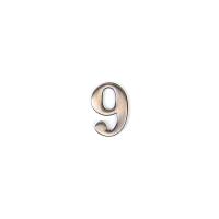 LARVIJ.Цифра из цинка самоклеющаяся 9, (ДК+К)