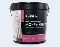 Декоративное покрытие ЛАКРА ДЕКОР с эф.перламутр.шелка Мокрый шелк 3 кг, (ДК)