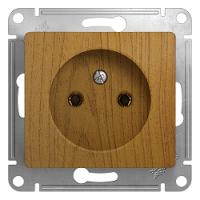 SCHNEIDER ELECTRIC.Розетка GLOSSA (1) б/з дуб GSL000541, (ЭИ)