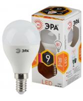 ЭРА.Лампа светодиод, P45/9Вт/2700К/E14/720Лм, шарик