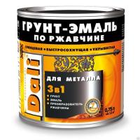 Эмаль по ржавчине DALI RAL1021 Желтый 0,75 л, (ДК)