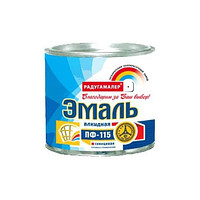 Эмаль ПФ-115 РАДУГАМАЛЕР черная 0,4 кг, (ДК)