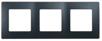 LEGRAND.ETIKA.Рамка 3 поста антрацит, 672583 (ЭИ)