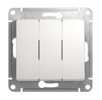 SCHNEIDER ELECTRIC.Выключатель GLOSSA (3) белый, GSL000131, (ЭИ)
