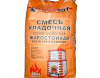 Смесь глино-шамотная штукатурная ТЕРРАКОТ жаростойкая высокопрочная 5 кг 