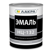 Эмаль ЛАКРА НЦ-132 черная 0,7 кг