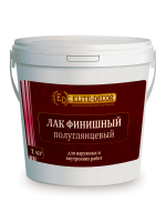 Лак финишный ELITE-DECOR полуглянцевый прозрачный 1 кг