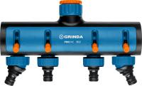 Распределитель четырехканальный, поливочный GRINDA PROLine TS-4, 3/4"-1", с внутренней резьбой