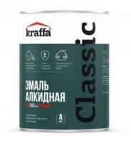 Алкидная эмаль без запаха Kraffa база А (белая), 0,75л , (ДК)