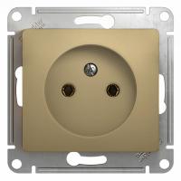 SCHNEIDER ELECTRIC.Розетка GLOSSA (1) б/з титан, GSL000441,  (ЭИ)