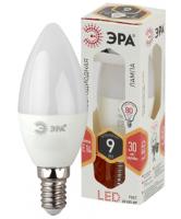 ЭРА.Лампа светодиод, B35/9Вт/2700К/E14/720Лм, свеча LED B35-9W-827-E14