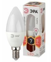 ЭРА.Лампа светодиод, B35/7Вт/2700К/E14/600Лм, свеча LED B35-7W-827-E14