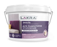 Эмаль акриловая для радиаторов ЛАКРА белая глянцевая 0,9 кг, (ДК)