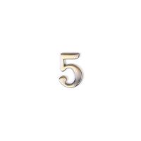 LARVIJ.Цифра из цинка самоклеющаяся 5, (ДК+К)