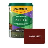 Пропитка защитная Masterline Protex Красное дерево 0,9л, (ДК)