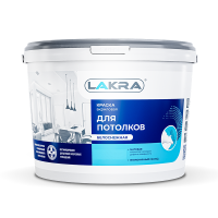 Краска фасадная белоснежная латексная Лакра 14кг (8306487), (ДК)