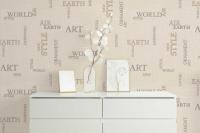 Обои флизелиновые ЕВРОДЕКОР Коллекция Letters буквы зеленый 1,06*10м 9304-25, (ДК)