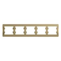 SCHNEIDER ELECTRIC.Рамка горизонтальная GLOSSA (5) титан GSL000405, (ЭИ)