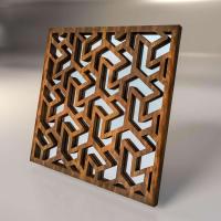 RELIEFFO.Декоративня стеновая панель 3D зеркальная Labirint, 400х400х10мм, (ДК), (Под заказ)