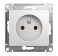 SCHNEIDER ELECTRIC.Розетка GLOSSA (1) б/з белый,GSL000141, (ЭИ)