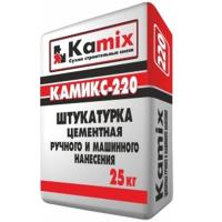 Штукатурка цементная ручного и машинного нанесения КАМИКС-220, 25 кг