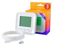 ТЕПЛОЛЮКС.Терморегулятор, 3,5кВт/220В/IP20/16А, Теплолюкс 520 белый, (ЭИ+К)