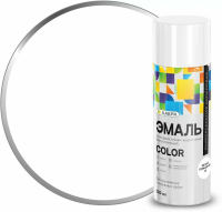 Эмаль аэрозоль ЛАКРА Color универсальная белая матовая (1007) 520мл, (ДК)