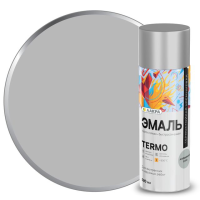 Эмаль аэрозоль ЛАКРА Termo термостойкая + 300 С алюминий (1300) 520мл, (ДК)