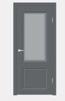 Дверь межкомнатная со стеклом 900*2000мм ВЕЛЛДОРИС Эмалюкс АЛЬТО 21 2V Вулкан, (ДК)