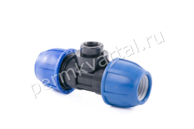 Тройник ПНД комбинированный ВР, 25x1/2" м