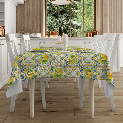 ОТК.Скатерть рогожка Lemonade Mia Cara, 145х180см, (ДК)