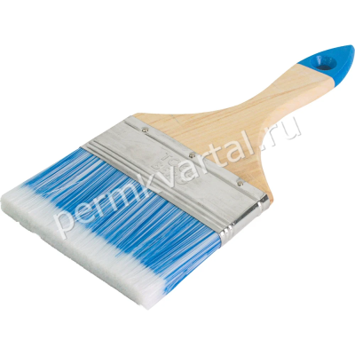 Кисть плоская Т4Р/TOOLBERG Лазурит-Стандарт искусственная щетина дер ручка 50 мм 0111413, (ДК)