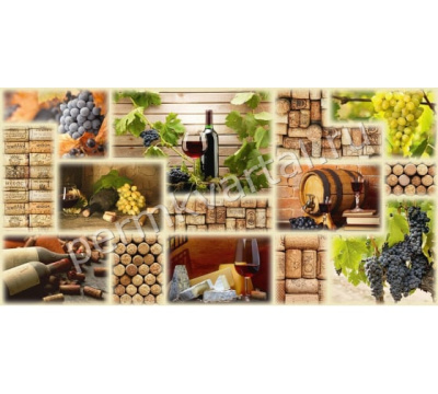 Панель ПВХ GRACE Граненый прямоугольный Винный погребок, 480х955мм, (ДК)