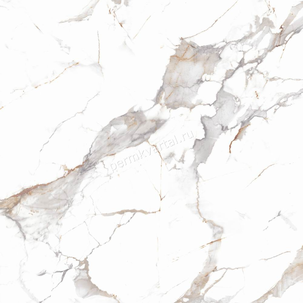 Плитка керамогранит БЕРЕЗАКЕРАМИКА Аппат GPR белый 600*600мм 1,44м2, (ДК)