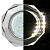 ECOLA.Светильник-точка встраиваемый, LD5312/8-угольник/с подсветкой