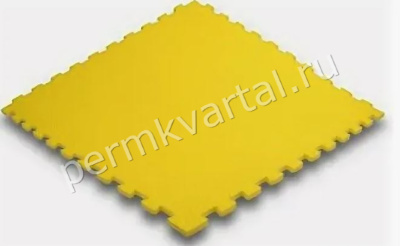 Пол мягкий универсальный New-накат. Соты цвет жёлтый 100 × 100 см, (ДК)