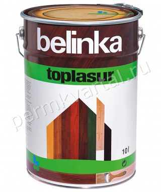 Пропитка защитно-декоративная для древесины BELINKA TOPLASUR №12 бесцветная 10 л