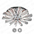 ESTARES.Светильник светодиодный управляемый LUMIERA 90W R-610x125-RC-CHROME/GOLD/CLEAR