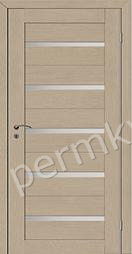 Дверь межкомнатная со стеклом 600*2000мм ВЕЛЛДОРИС Duplex Капучино, (ДК)