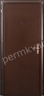 Дверь металлическая ПРОМЕТ Профи BMD 960 R Антик медный, 2050*960*45, (ДК)