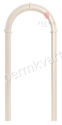 Арка межкомнатная ЛЕСМА Валенсия белый ясень, 750*190*1800, (ДК), (Под заказ)