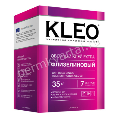 KLEO.Клей д/обоев флизелин,+20% 240г/35кв.м, (К+ДК)