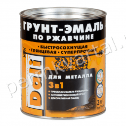 Эмаль по ржавчине DALI RAL7004 Серый 2 л