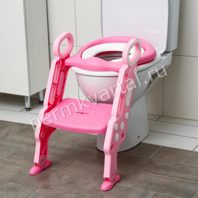 Сиденье на унитаз детское Абстракция розовый